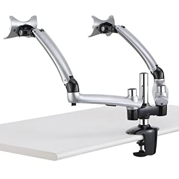 【中古】【インポート品・未当て嵌める】Cotytech Dual Apple Desk Mount Spring Arm Clamp Base - Silver (DM-GS2A-C) 141［並行輸入］