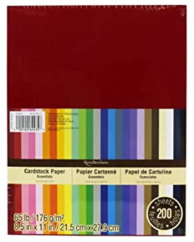 【中古】【インポート品・未当て嵌める】Recollections Cardstock Paper%ｶﾝﾏ% Essentials 20 Colors - 200 Sheets 8-1/2 X 11 by Recollections