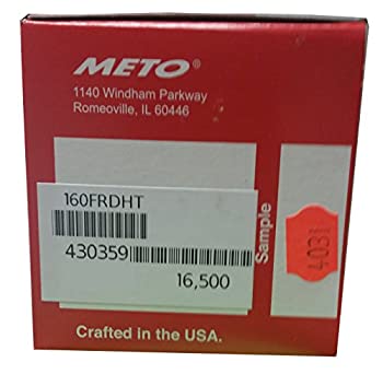 【中古】【輸入品・未使用】Meto 1600液量 レッドPTPラベル（16.5m）5.16