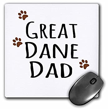 【中古】【輸入品・未使用】3dRose Great Dane Dog Dad - ブラウン マッドポウ プリント - マウスパッド 8 x 8インチ (mp_153917_1)｜ムジカ＆フェリーチェ店