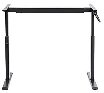 【中古】【インポート品・未当て嵌める】Monoprice Workstream by Monoprice Sit-Stand Height Adjustable Table Desk Frame Workstation%ｶﾝﾏ% Manual Crank その他-日用品雑貨・文房具・手芸
