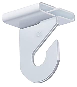 【中古】【輸入品・未使用】パックの50ペア???高強度アルミニウムTwo Piece天井フックfor drop-ceiling t-bars、50右、左、ホワイトエナメル仕上げ、50?Holds up to 15ポン｜ムジカ＆フェリーチェ店