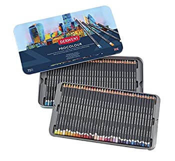 【中古】【インポート品・未当て嵌める】ダーウェント 色鉛筆 労働者階級色つや 72色 書き割り 2302508