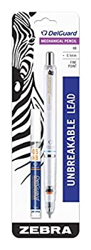 【中古】【輸入品・未使用】Zebra Pen DelGuard シャープペンシル 替え芯付き 細字 0.5mm ポイントサイズ 標準#2 HB芯 ホワイトバレル 1パック｜ムジカ＆フェリーチェ店