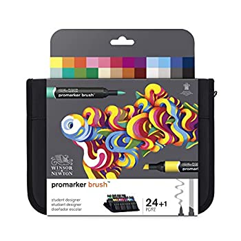 【中古】【輸入品・未使用】(Student Designer%ｶﾝﾏ% Set of 24) - Winsor & Newton BrushMarker - Set of 24 - Student Designer｜ムジカ＆フェリーチェ店