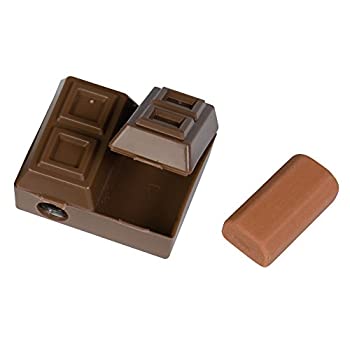 【中古】【インポート品・未当て嵌める】Raymond Geddes チョコレートバーシャープナー 芳ばしさ消ゴム付き添い人 24袋木筆削り
