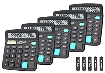 【中古】【輸入品・未使用】BESTWYA 基本計算機 12桁 デュアルパワー手持ちデスクトップ計算機 大型LCDディスプレイ 高感度ボタン