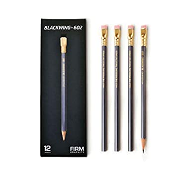 【中古】【輸入品・未使用】PALOMINO Blackwing 602 オリジナルソフト鉛筆 12本(1ダース) グレーアート 消しゴム 筆記具