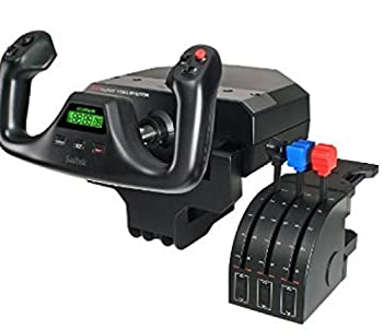 史上最も激安】 Saitek Pro Flight Yoke with Three-Lever Throttle