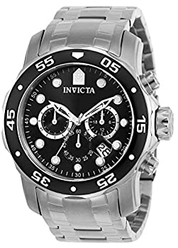 【中古】【輸入品・未使用】[インビクタ] 腕時計 Pro Diver 石英 48mm ケース シルバー ステンレス鋼ストラップ ブラックダイヤル 69 メンズ [並行輸入品]