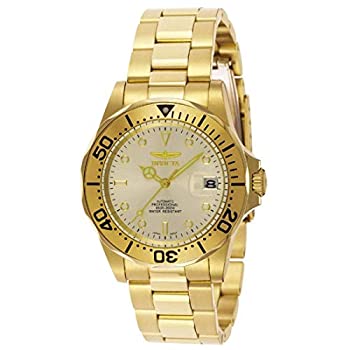 【中古】【インポート品・未当て嵌める】Invicta Men\u0027s 9618 Pro Diver Automatic 3 Hand Champagne Dial Watch