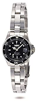 【中古】【輸入品・未使用】[インビクタ] 腕時計 Pro Diver レディ 石英 24.5mm ケース シルバー ステンレス鋼ストラップ ブラックダイヤル 8939 レディース 正規輸入品
