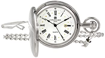 【中古】【輸入品・未使用】Charles-Hubert- Paris Brass Quartz Hunter Case Pocket Watch #3817