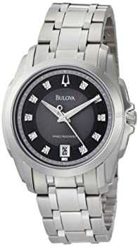 【中古】【インポート品・未当て嵌める】Bulova Men\u0027s 96D110 Precisionist Longwood Diamond Black Dial Bracelet Watch [並行輸入品]