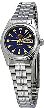 【中古】【輸入品・未使用】Orient FNQ1X003J レディース 3スター ステンレススチール ブルーダイヤル 日付 自動腕時計