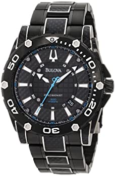 【中古】【インポート品・未当て嵌める】Bulova Men\u0027s 98B153 Precisionist Champlain Steel + black ion Watch【並行輸入品】