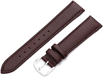 【中古】【輸入品・未使用】hadley-romaメンズmsm725rb 180?18-mmブラウンJava Lizard Grainedレザー時計ストラップ|ムジカ&フェリーチェ店