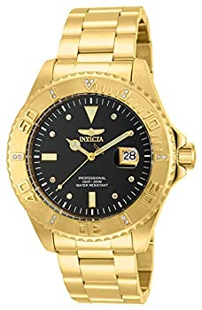 【中古】【輸入品・未使用】[インビクタ] 腕時計 Pro Diver 石英 47mm ケース ゴールド ステンレス鋼ストラップ ブラックダイヤル 15286 メンズ [並行輸入品]｜ムジカ＆フェリーチェ店