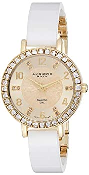 【中古】【輸入品・未使用】[アクリボス XXIV]Akribos XXIV 腕時計 Ceramic Analog Display Swiss Quartz White Watch AK758YGW レディース [並行輸入品]