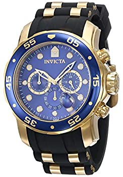 【中古】【輸入品・未使用】[インビクタ] 腕時計 Pro Diver 石英 48mm ケース ゴールド ブラック ステンレススチール ポリウレタンストラップ 青ダイヤル 17882 メンズ 正規｜ムジカ＆フェリーチェ店