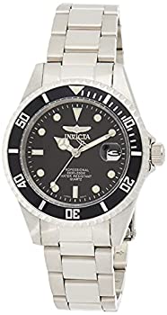 【中古】【輸入品・未使用】[インビクタ] 腕時計 Pro Diver 石英 37.5mm ケース シルバー ステンレス鋼ストラップ ブラックダイヤル 8932OB メンズ 正規輸入品 [並行輸入品]