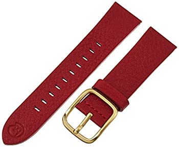 【中古】【輸入品・未使用】b&nd by Hadley-Roma モード付き レッド 22mm 本革腕時計バンド