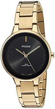 【中古】【輸入品・未使用】Pulsar PRS676 レディース クォーツ 真鍮 ステンレススチール ドレスウォッチ カラー:ゴールド調