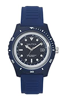 【中古】【輸入品・未使用】Nautica Men's Ibiza NAPIBZ005 Blue Silicone Quartz Sport Watch