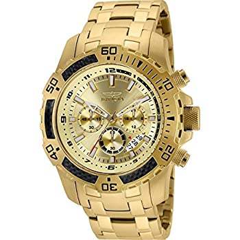 【中古】【インポート品・未当て嵌める】Invicta Men\u0027s 24860 Pro Diver Quartz Chronograph Silver Dial Watch