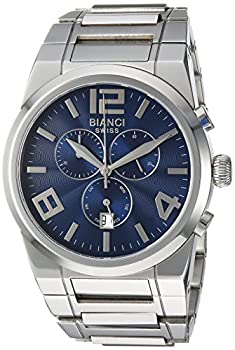 【中古】【輸入品・未使用】ROBERTO BIANCI WATCHES メンズ リッツォ」スイスクォーツステンレススチールカジュアルウォッチ、カラー：シルバートーンダウン（モデル：Rb907