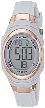 【中古】【輸入品・未使用】Armitron Sport レディース 45/7034 デジタルクロノグラフ 樹脂ストラップウォッチ ブルー/ローズゴールド。|ムジカ&フェリーチェ店