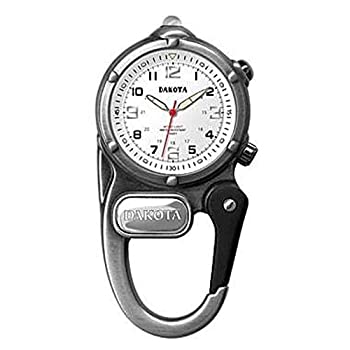 【中古】【輸入品・未使用】Dakota ダコタ LEDライト付き カラビナウォッチ アンティークシルバー [並行輸入品]