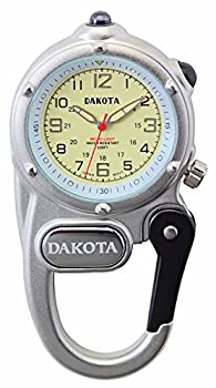 【中古】【輸入品・未使用】Dakota ダコタ LEDライト付き カラビナウォッチ シルバー [並行輸入品]