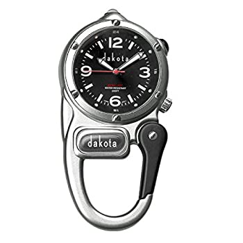 【中古】【輸入品・未使用】[ダコタ] Dakota LEDライト付き カラビナウォッチ シルバー×ブラック 3860-1 [並行輸入品] 13,598円