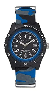 【中古】【インポート品・未当て嵌める】Nautica Men\u0027s Surfside NAPSRF009 Black Silicone Japanese Quartz Fashion Watch 腕時計-その他