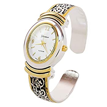 【中古】【輸入品・未使用】2Tone ウエスタンスタイル 装飾オーバルフェイス レディースバングル カフウォッチ｜ムジカ＆フェリーチェ店 17,688円