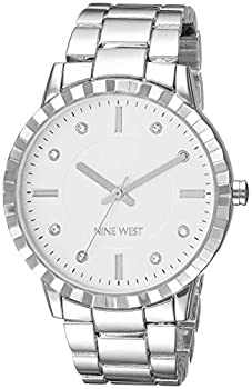 【中古】【輸入品・未使用】Nine West Women's Crystal Accented Bracelet Watch