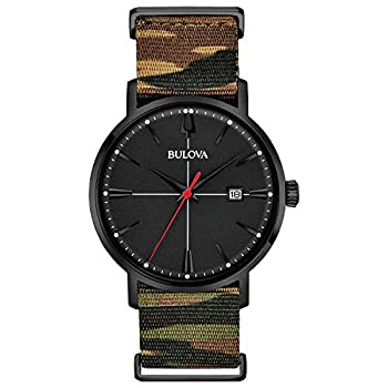 【中古】【インポート品・未当て嵌める】Bulova メンズ 古典派音楽 - 98B336 One Size 黒いこと