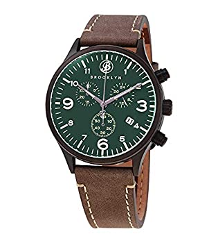 【中古】【輸入品・未使用】Brooklyn Watch Co. Bedford Brownstone II Quartz Men's Watch 307-GRN-4｜ムジカ＆フェリーチェ店