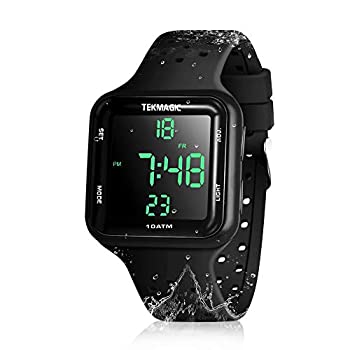 【中古】【輸入品・未使用】100m防水 スキューバダイビングウォッチ ストップウォッチ機能 デュアルタイム表示 12/24時間形式