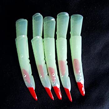 10PCS ハロウィン NOCTILUCENT WITCH'S フィンガー パーティー ハンド デコレーション 並行輸入品