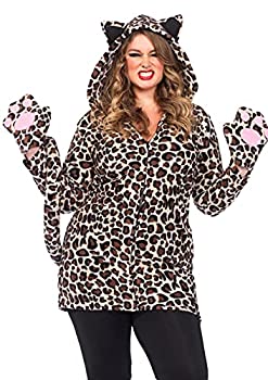 【中古】【輸入品・未使用】LEG AVENUE(レッグアベニュー)? Cozy Leopard シッポ フード付きフリースドレス 3X /4X レオパード 85313X