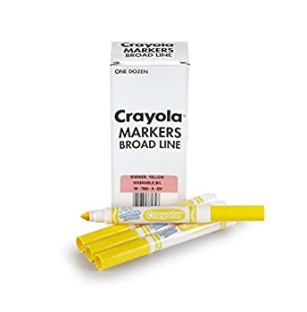 【中古】【輸入品・未使用】Crayola 12 Count Washable Bulk Markers%ｶﾝﾏ% Yellow [並行輸入品]｜ムジカ＆フェリーチェ店