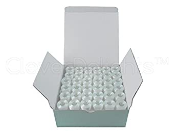 【中古】【輸入品・未使用】36 CleverDelights White Prewound Bobbins - 60wt - Size A Class 15 Bobbins - For Brother Embroidery Machines - 7/16%ダブルクォーテ% x 13/16%タ|ムジカ&フェリーチェ店