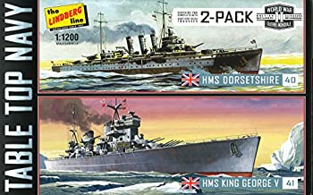 【中古】【輸入品・未使用】プラッツ 1/1200 イギリス海軍 戦艦 キングジョージ5世 & 重巡洋艦 ドーセットシャー 2艦セット プラモデル HL439|ムジカ&フェリーチェ店