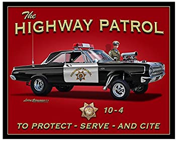 【中古】【輸入品・未使用】Crystal Art 'Sign Of The Times' Highway Patrol Metal Sign%ｶﾝﾏ% 12' x 15' [並行輸入品]｜ムジカ＆フェリーチェ店