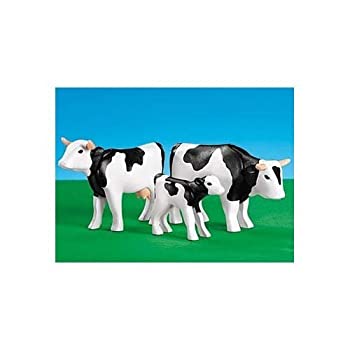 【中古】【輸入品・未使用】Playmobil Black And White Cows With Calf [並行輸入品]｜ムジカ＆フェリーチェ店
