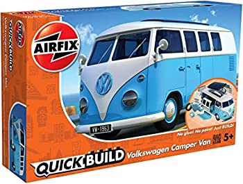 【中古】【輸入品・未使用】エアフィックス クイックビルドシリーズ VW キャンパーバン ブルー 塗装済みブロック組み立てキット QB6024｜ムジカ＆フェリーチェ店
