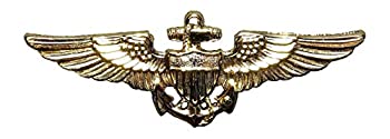 【中古】【輸入品・未使用】AFB01 ミリタリー バッジ 米海軍/海兵隊パイロット アビエーター ウィング US.NAVY [並行輸入品]｜ムジカ＆フェリーチェ店