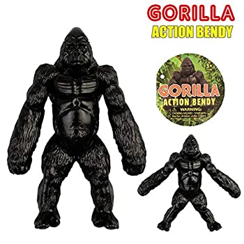 【中古】【輸入品・未使用】リアルな作り！ゴリラアクションベンディ 【Gorilla Action Bendy】 [並行輸入品]｜ムジカ＆フェリーチェ店